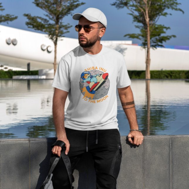 T-shirt Shiba Inu Pièce À La Lune (Créateur téléchargé)
