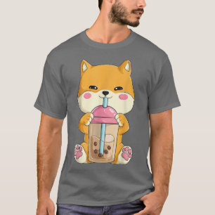 T-shirt Shiba Inu Shirts japonais Women Girls Kawaii Bubbl