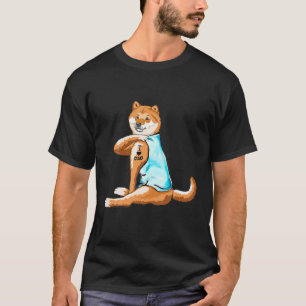 T-shirt Shiba Inu Tattoos I Love Dad Amoureux des chiens C