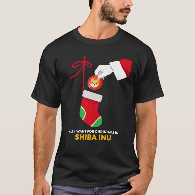 T-shirt Shiba Inu Token Chaussettes De Noël Tout Ce Que Je (Devant)