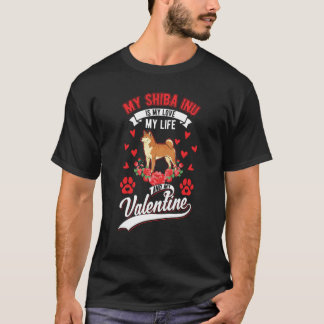 T-shirt Shiba inu Valentine's Day Japanese Shiba  1