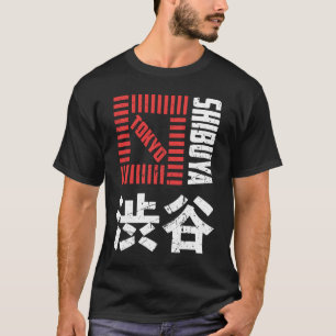 T-shirt Shibuya Tokyo Japon Souvenir Japonais Kanji Shibuy