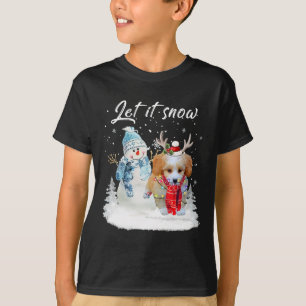 T-shirt Shih Poo Père Noël Chien Noël Snowman Xmas Pajama 