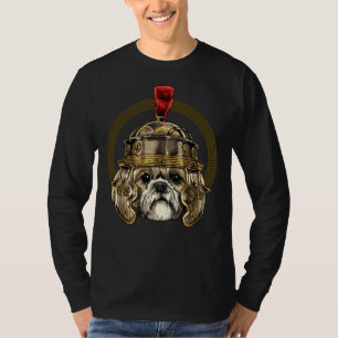 T-shirt Shih Tzu Dans Casque Romain Centurion Legionnaire