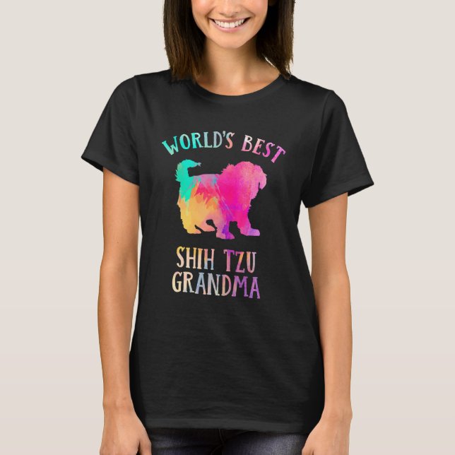 T-shirt Shih Tzu Dog Grandma  Worldu2019s Best Shih Tzu Gr (Devant)