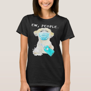 T-shirt Shih Tzu Ew Chien Portant Un Masque Visage