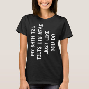 T-shirt Shih Tzu Funny Chien Amant Cadeau Femme mignonne H