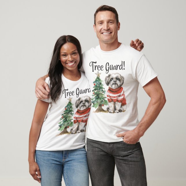 T-shirt Shih Tzu Funny Christmas (Unisexe)