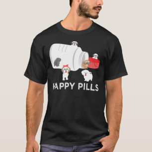 T-shirt Shih Tzu Happy Pills Shih Tzu Chien