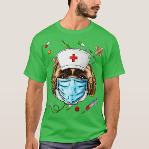 T-shirt Shih Tzu Infirmière RN Funny Chien ER École de soi