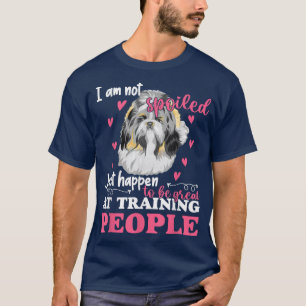 T-shirt Shih Tzu Je Ne Suis Pas Gâté Drôle Propriétaire Ch