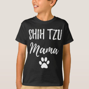 T-shirt Shih Tzu Mama Funny Chien Amant Chien Maman Cadeau