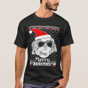 T-shirt Shih Tzu Merry Barkmas Noël Gif