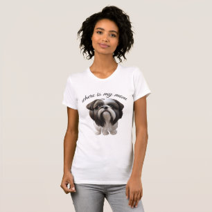 T-shirt Shih Tzu - Où Est Ma Mère