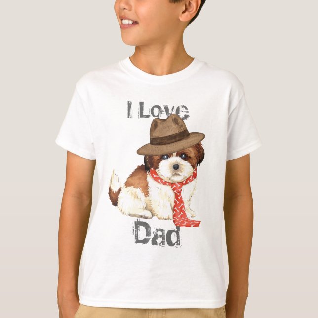 T-shirt Shih Tzu Papa (Devant)