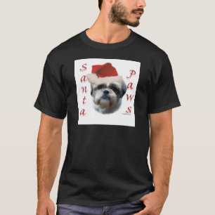 T-shirt Shih Tzu Père Noël Paws