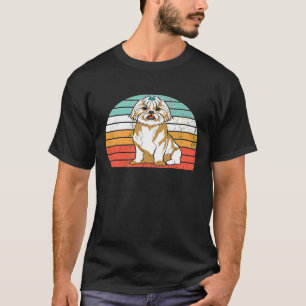 T-shirt Shih Tzu Shih Tzy Maman Chien Maman Arrière - plan
