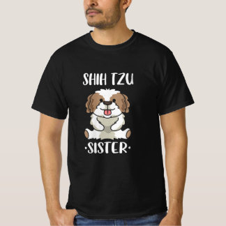T-shirt Shih Tzu Soeur/ Amoureux des chiens