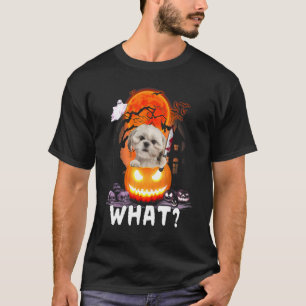 T-shirt Shih Tzu What Shih Tzu With Knife Killer Hallowee