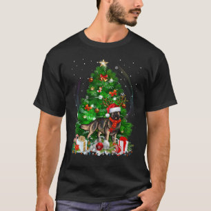 T-shirt Shiloh Shepherd Arbre de Noël Light Pyjama Chien X
