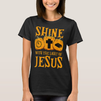 T-shirt Shine With The Light Of Jesus Halloween Costume Ch