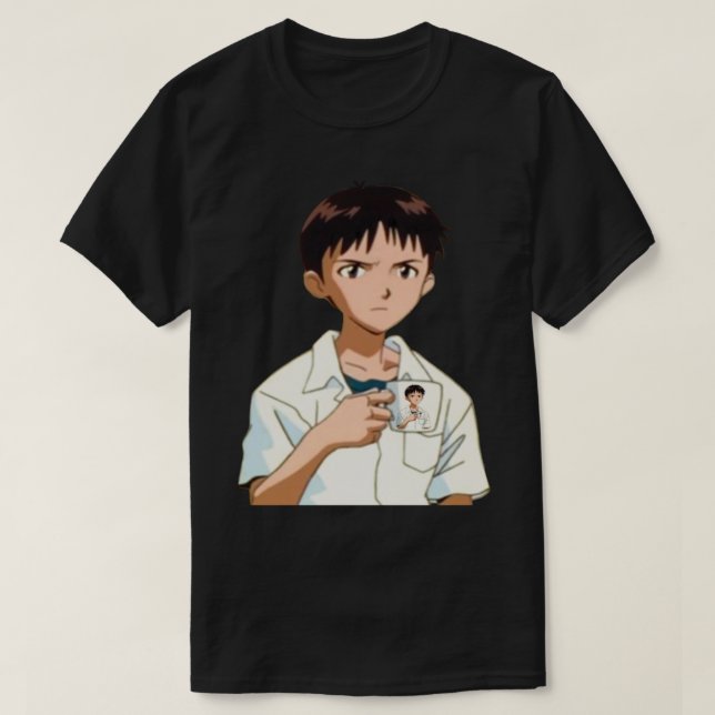 T-shirt Shinji avec Shinji Mug (Design devant)
