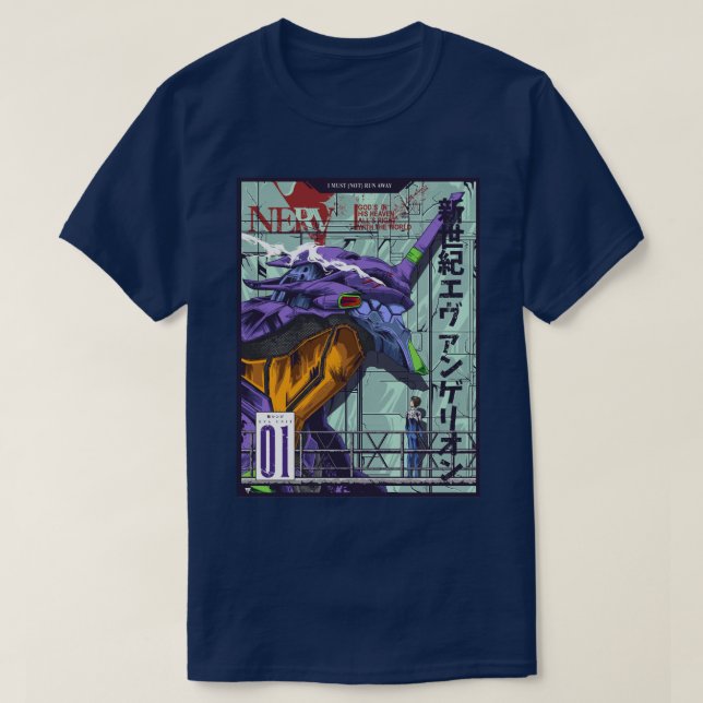 T-shirt Shinji Ikari Evangelion (Design devant)