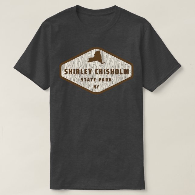 T-shirt Shirley Chisholm State Park New York Tree Log Text (Design devant)