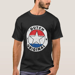 T-shirt Shirt d'origine hollandaise Pays-Bas Holland Flag 