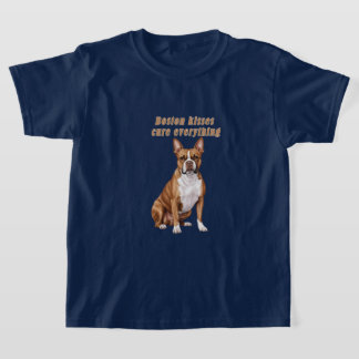T-shirt Shirt for Kids – Boston Terrier Love Design