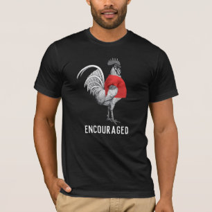 T-shirt Shirtcocking a encouragé (le texte blanc) drôle
