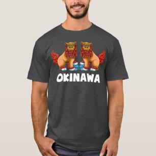 T-shirt Shisa Chien Gardien Lions Okinawa Japon cadeau