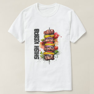 T-shirt Shish Kebab Arabe Alimentation pour accéder à la d