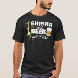 T-shirt Shisha Beer Hookah Fumée à la vapeur