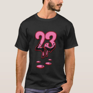 T-shirt Shocking Pink 14s Tee Match Numéro 23 Chaussures 1