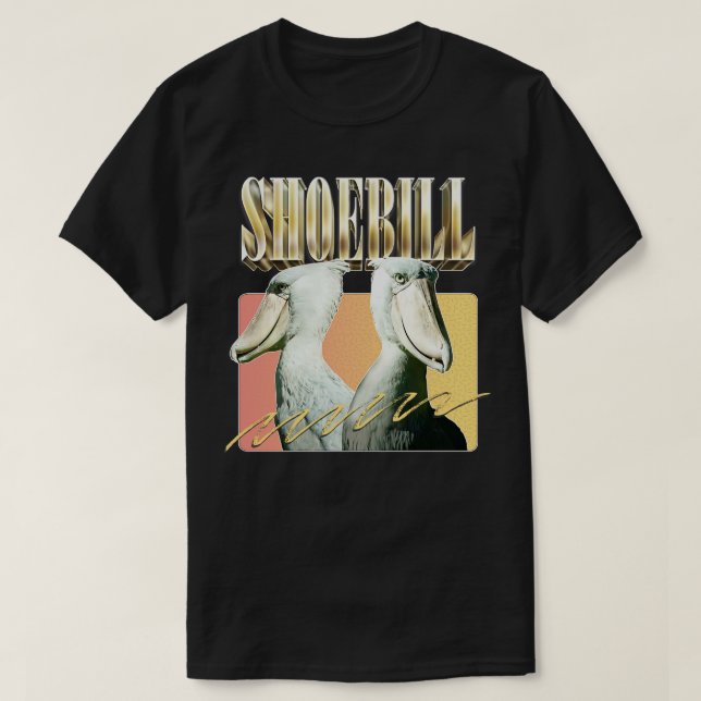 T-shirt SHOEBILL 90s Style Design esthétique (Design devant)