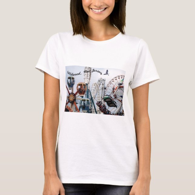 T-shirt Shore Pier-Wildwood Texte Chemise Lumière Femme (Devant)