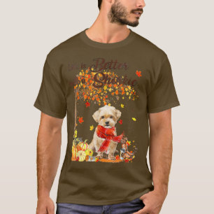 T-shirt Shorie Maple Tree Thanksgiving Day mignon Chien Au