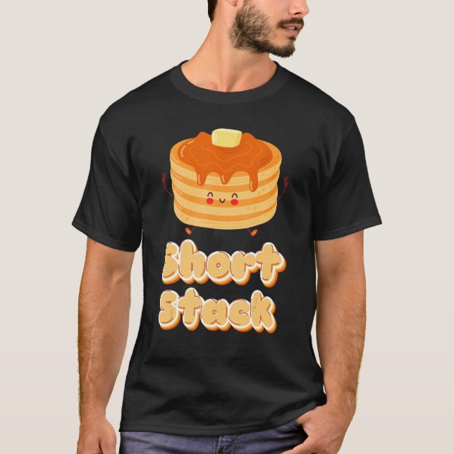 T-shirt Short Stack Of Pancakes & Maple Syrup Day Breakfas (Devant)