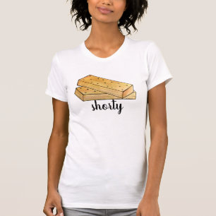 T-shirt Shorty Food Puns Scottish Shortish Tea Biscuits