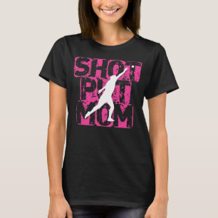 T-shirt Shot Placer Maman Fun Track Et Field Shot Placer É