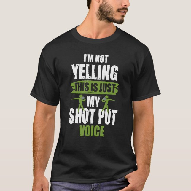 T-shirt Shot Pu Shot Placer Voice Joie Shot Putter (Devant)