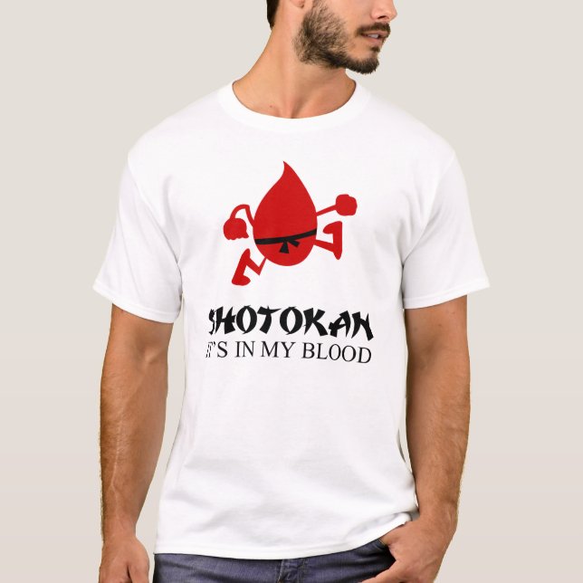T-shirt shotokan il est dans mon sang (Devant)