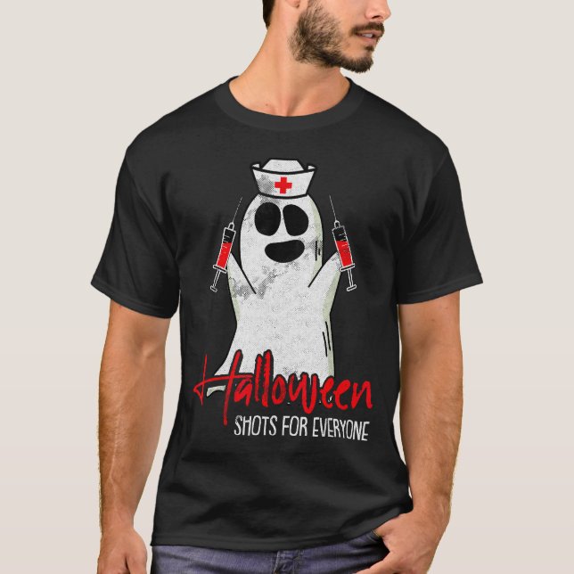 T-shirt Shots For Everyone Lazy Halloween Costume Funny Gh (Devant)