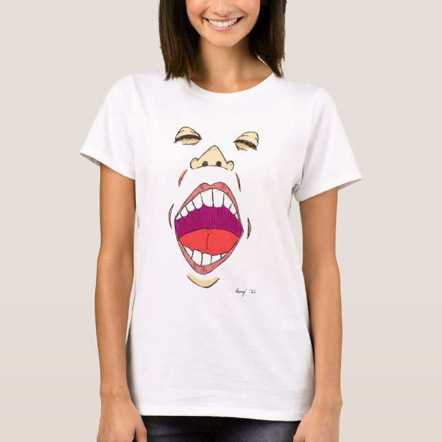 T-shirt "Shout" Femme Spaghetti réservoir (Devant)