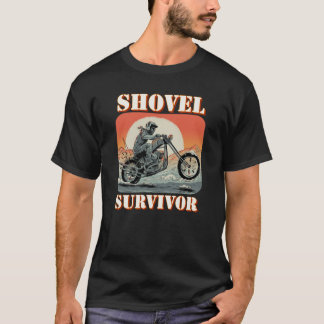 T-shirt Shovelhead Survivor Biker t shirt