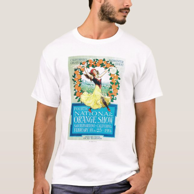T-shirt ShowPoster orange national #2 (Devant)