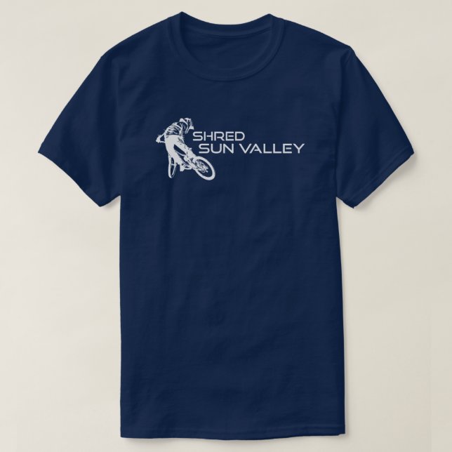 T-shirt Shred Sun Valley Idaho Mountain Vélo (Design devant)