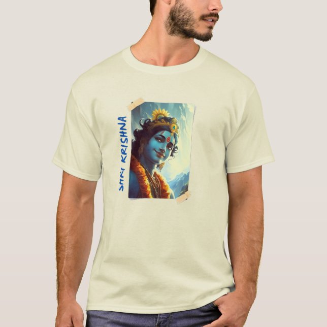 T-shirt Shri Krishna Divine Art (Devant)