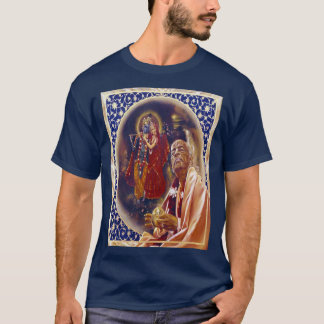 T-shirt Shrila Prabhupada médite sur Krishna
